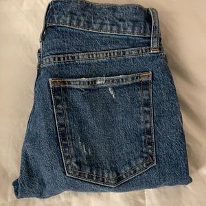 Dark indigo Ripped GAP Denim Jeans in a size 2 (w26)